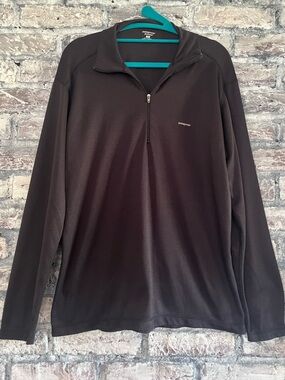 Patagonia Black Quarter-Zip Capilene Pullover, great condition hike/run/workout